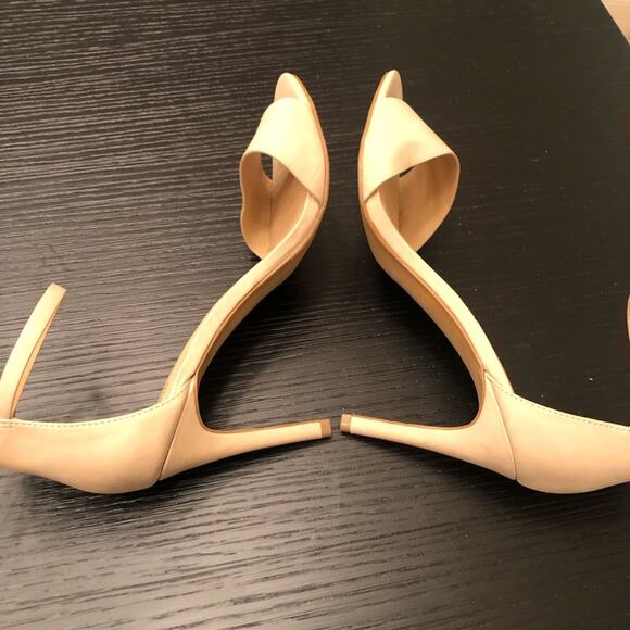 Apt 9 Nude High Heels Tan Cream Beige Formal Shoes Size 11 Ankle Strap Stilleto - Picture 6 of 10